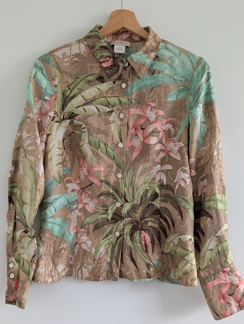 Tommy Bahama Silk Button-Down Shirt S